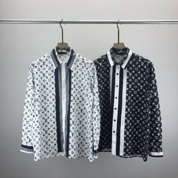 

2023ss spring and summer new high grade cotton printing short sleeve round neck panel tshirt size m-l-xl--xxxl color black white f400, Black;brown