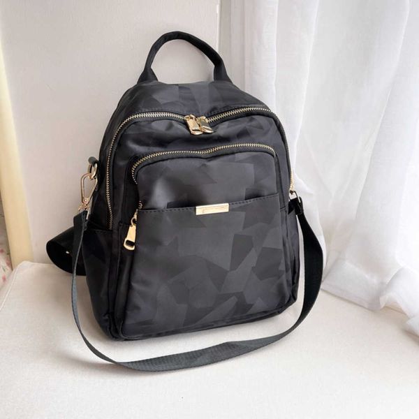 

2023 new women's bag waterproof nylon cloth versatile women's shoulder one shoulder trendy simple backpack 230830
