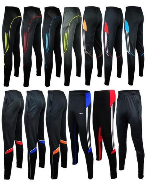 

men sport athletic track skinny soccer pants legs jogger football training 2021 gym mens sweatpants jogging homme trousers8141771, Black