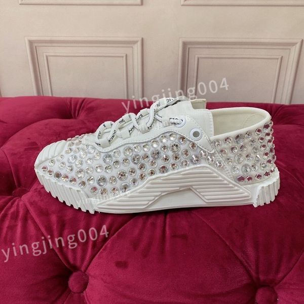 

luxury designer casual white shoes sneakers casual shoes sneakers women's flats platform shoes white blue women lace up men size35-45 f, Black