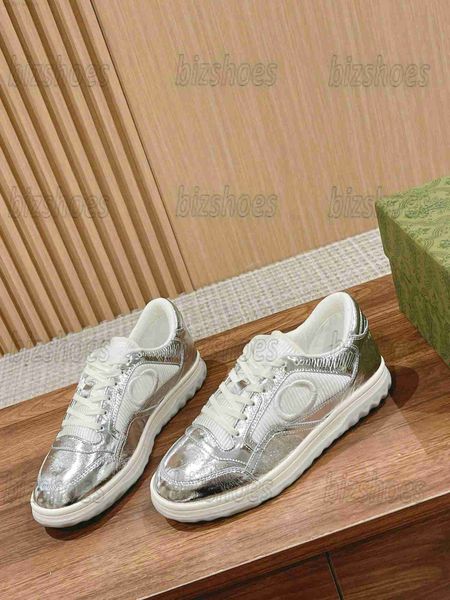 

designer mac80 sneaker 23ss luxury designer casual shoes for men women's flat interlocking g embroidery trainer sneaker 747914 round to, Black