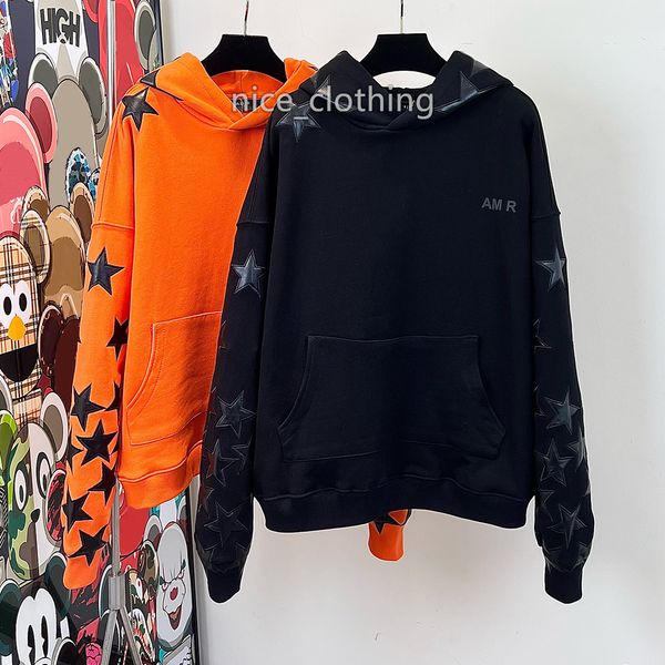 

mens womens hoodies embroidery hoodies designer luxury brand hooded sweatshirts mens clothing high street hoodies pullover winter sweatshirt, Black