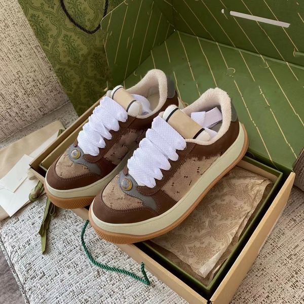 

womens screener sneakers with crystals metal double canvas mens sports shoes designer striped fashion retro leather bi-color rubber sole sne, Black
