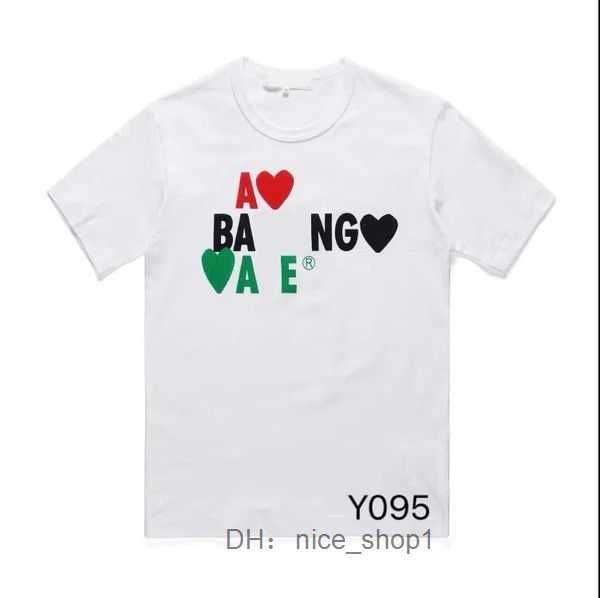 

summer cdgs mens play commes short sleeve womens des garcons embroidery heart red commedesgarcons 1 ksia, White;black