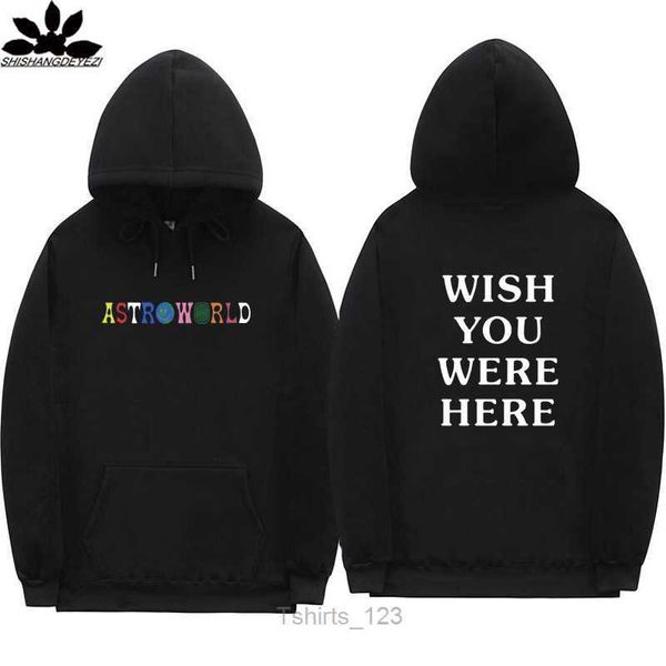 

1men's hoodies sweatshirts astroworld fashion letter print hoodie streetwear man and woman pullover sweatshirt, Black