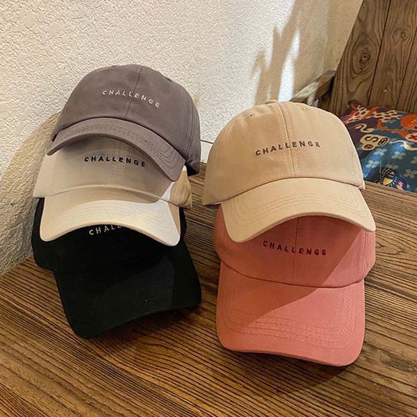 

ball caps women baseball cap challenge letter embroidery visors female summer outdoor adjustable sun hats 230829, Blue;gray
