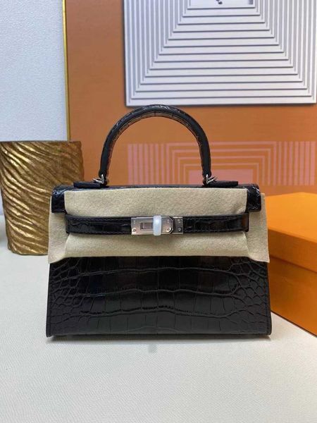 

designer kelyes tote bag and summer spring 2023 new alligator mini carrie bag second-generation leather portable one-shoulder diagonal for w