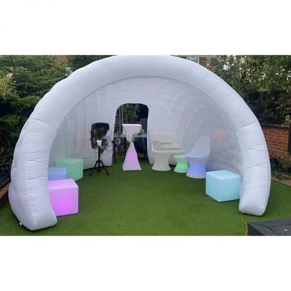 

4m led inflatable half dome tent playhouse temporary cocktail bar for party show