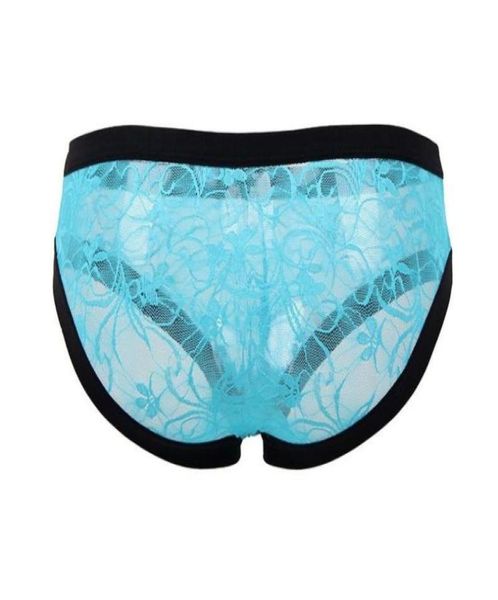 

comeonlover lace panties for men low waist floral mens transparent briefs comfortable nylon xl male underwear7716137754075824, Black;white
