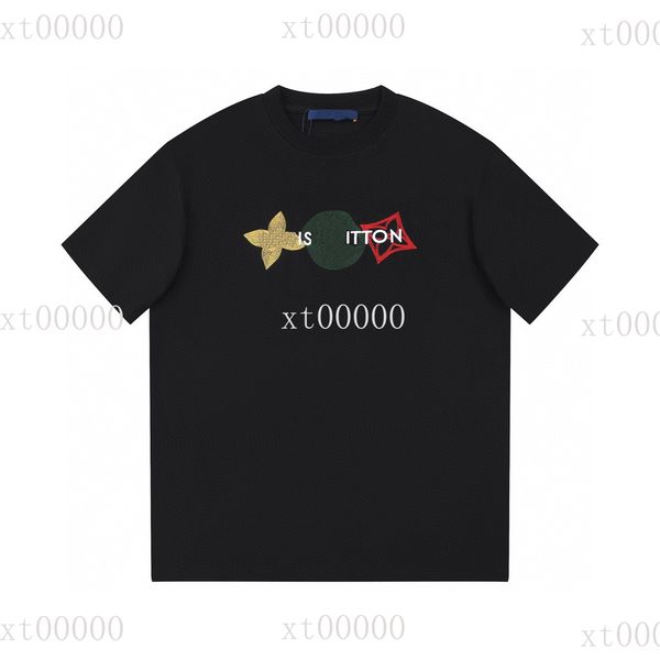 

22ss designer letter printed t shirts tee sweatshirt fashion high street short sleeves summer casual t-shirt breathable men women crew neck, Black;brown