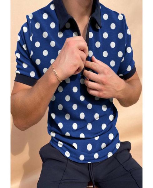 

renowned pattern men039s zipper polo shirt comfortable breathable fashionable cool daily travel work party1432160, White;black
