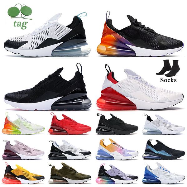 

2024 womens mens og maxs270 running shoes triple white black barely rose mesh trainers university red p blue light bone grape jogging runner