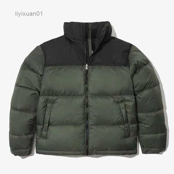 

mens winter jacket women down hooded embroidery north warm parka coat face men puffer jackets letter print outwear multiple colour printing, Black