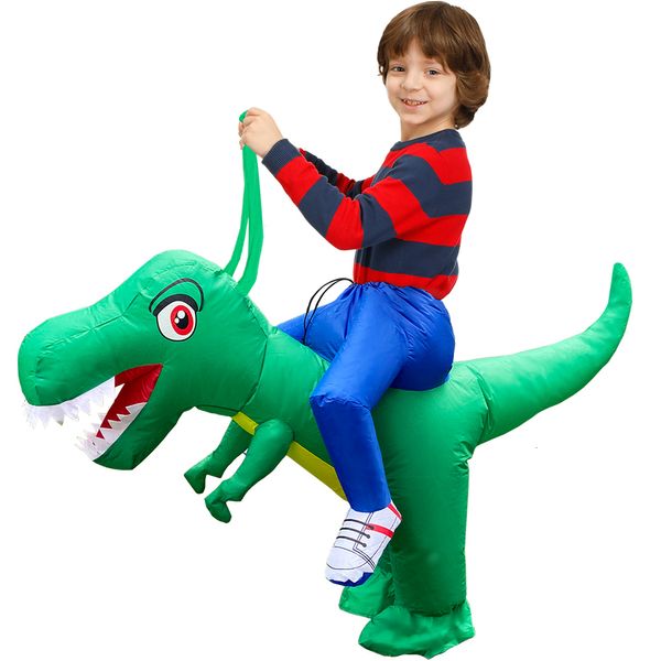 

theme costume kids dinosaur inflatable costume t-rex dress suits child anime purim halloween party cosplay costumes for boys girls jumpsuit, Black;red