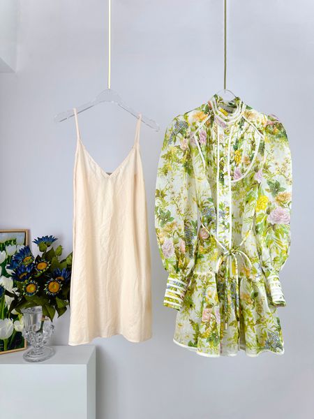 

a1emas ruffled floral print dress australian dress brand designer the dancer court style floral resort rtw 2024 post card the coaster dresse, Black;pink