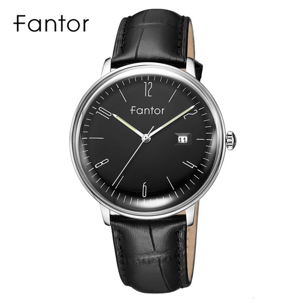 

wristwatches fantor brand business men wristwatch leather date luminous hand homme quartz watch cloock waterproof fashiion watch 230829, Slivery;brown