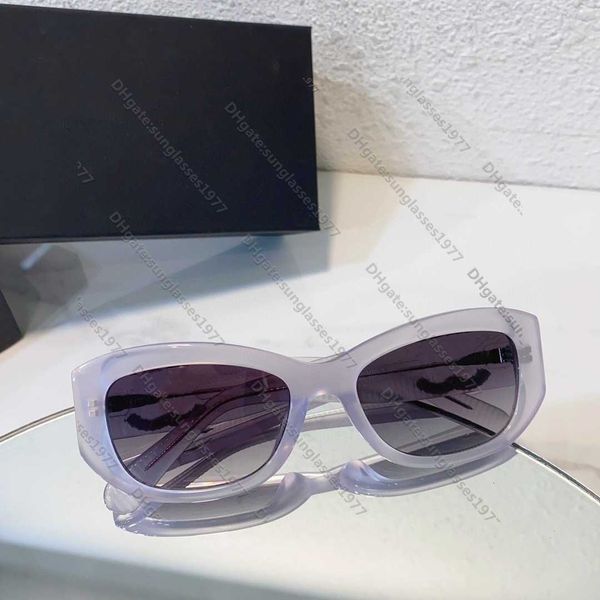 

xiaoxiangjia's new jelly color sunglasses for women 5493 network red same plate box versatile fashion{category}, White;black