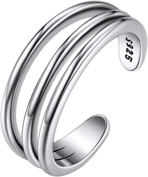 

chicsilver 925 sterling silver toe ring hypoallergenic adjustable band ring