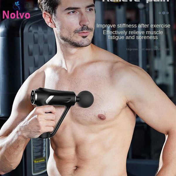 

1800 mah massage gun electric massager deep tissue muscle for neck body back relaxation fitness pain relief q230830