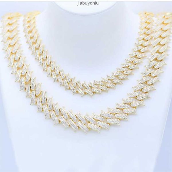 

2023 wholesale iced out link chain jewelry necklace cuban china packing necklaces quality 925 sterling silver hiphop 2~3 days
