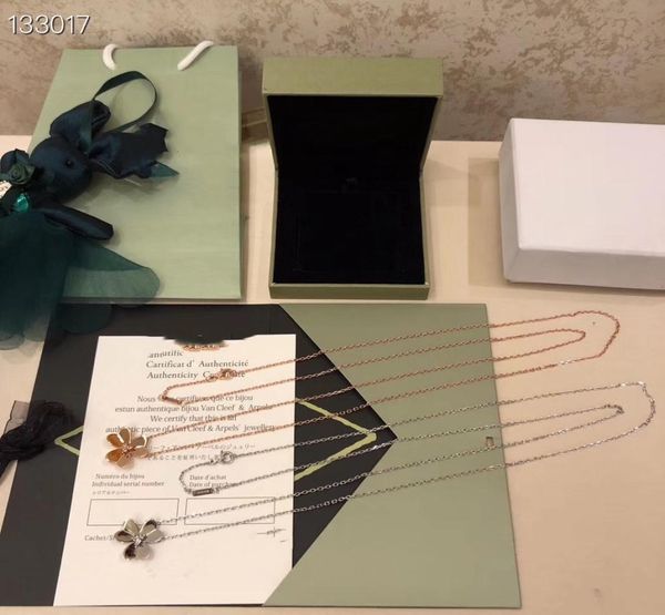 

vintage frivole brand designer copper three leaf clover flower pendant charm with 90cm long sweater necklace for women jewelry3974186, Silver