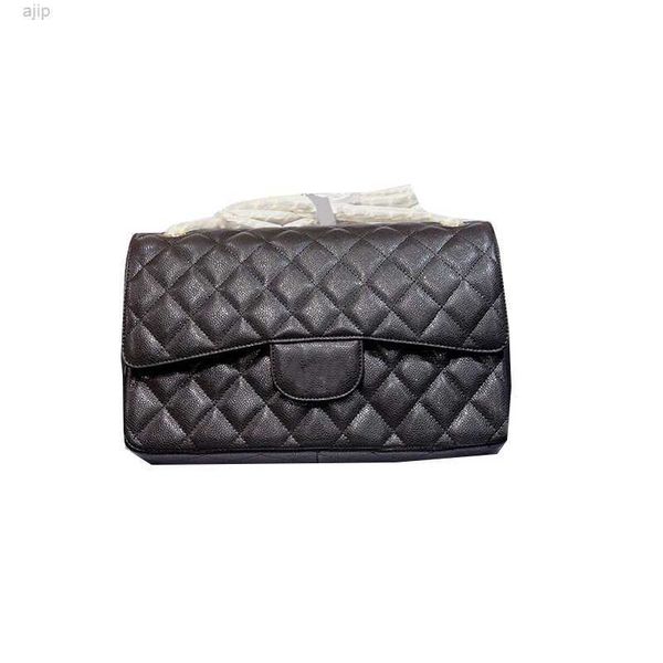 

22p ladies classic double flap jumbo maxi caviar leather bags gold metal hardware quilted matelasse chain crossbdoy shoulder womens sacoche
