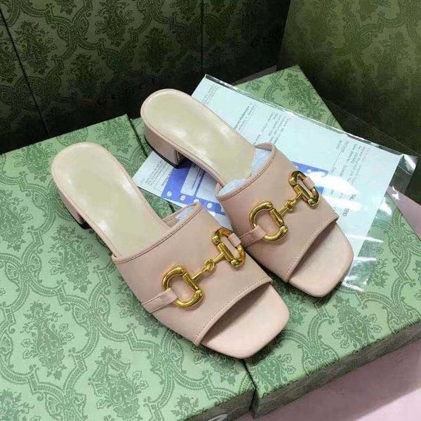 

women g luxurys designers slipper quilted shoes 21 series flap brand sandals men shoe big chain genuine leather sandal 35-40, Black