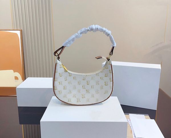 

designer bag underarm leather women's one-shoulder portable diagonal baguette bag with adjustable shoulder strap stylish commuter casua