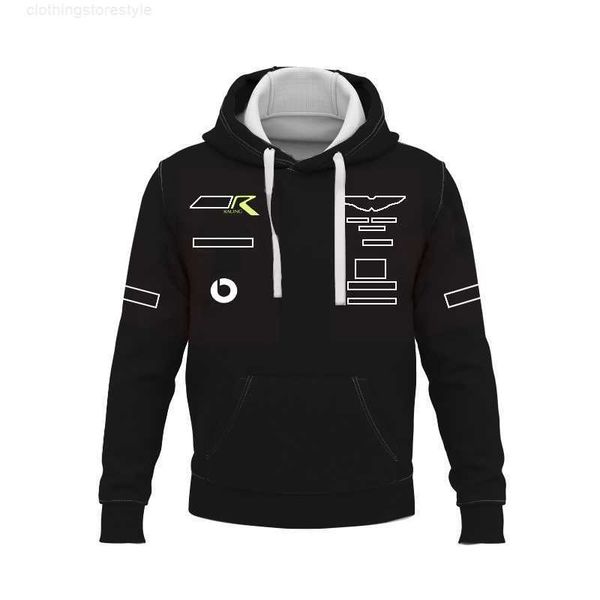 

f1 racing coat team uniform 2023 fan customization can be larger size, Black