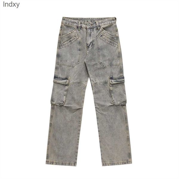 

autumn winter men's jeans solid color slim fashion denim trousers xxl, Blue