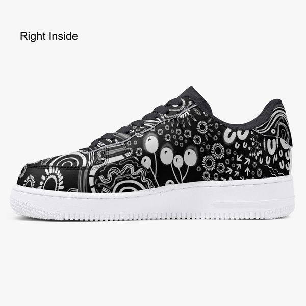 

diy shoes black one for men women platform casual sneaker personalized text with cool style trainers fashion outdoor shoes 36-48 100642