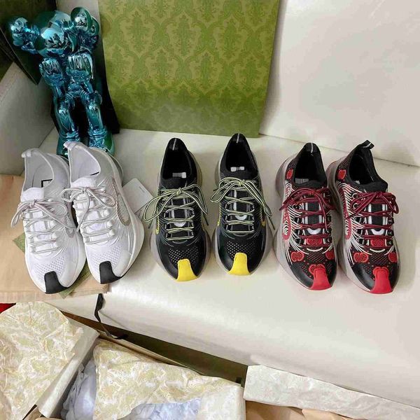 

casual shoes jersey sneakers casual heightening men floral sneaker couples luxury ladies flat lightweight running fashion size 35-45 new g, Black