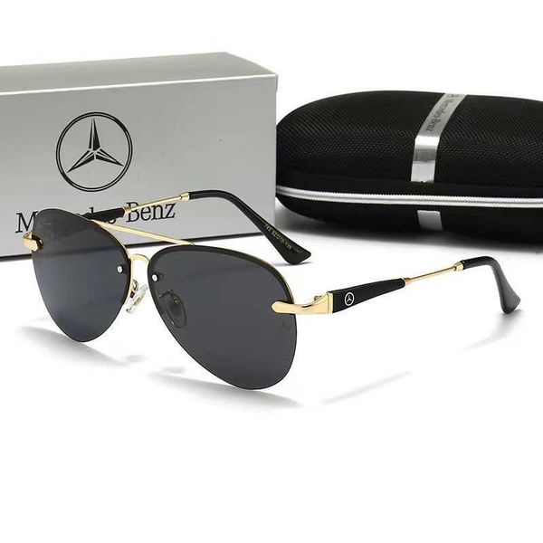 

fashion mercedes-benz sunglasses mercedes benz men's sunglasses frameless polarized driving toad mirror high definition fishing glasses, White;black