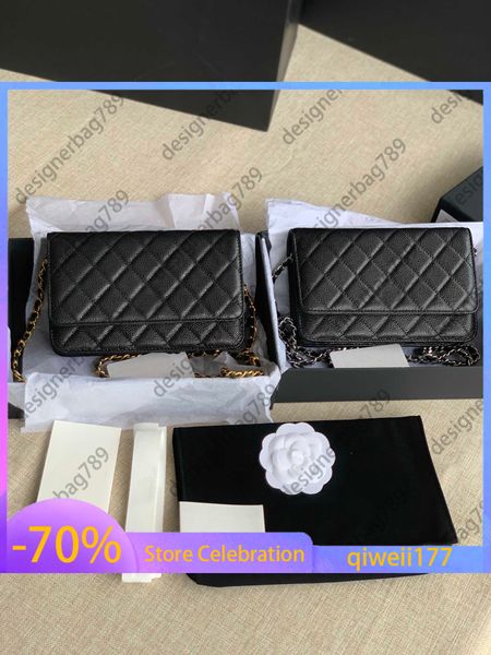 

10a super quality women chain wallet real leather caviar lambskin zipper mini woc shoulder bag crossbody luxurys designers bags classic hang