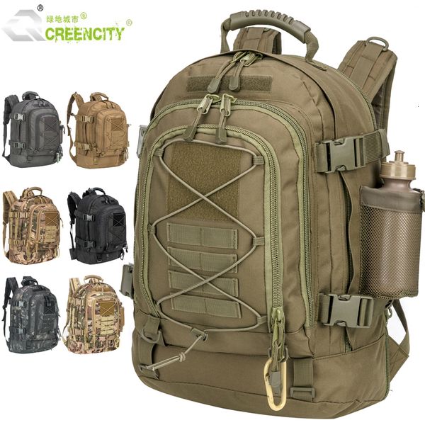 

backpack 60l men military tactical backpack molle army hiking climbing bag outdoor waterproof sports travel bags camping hunting rucksack 23