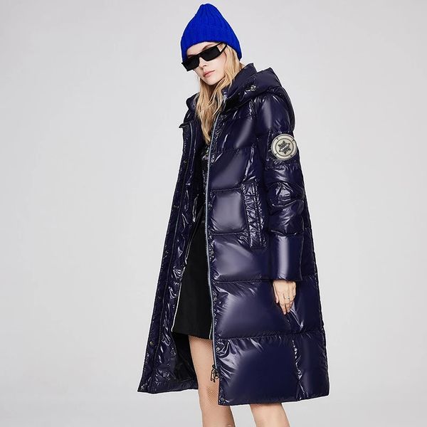 

winter womens designer down jacket outdoor leisure sports white duck windbreak waterproof light parkas keep warm fashion coat hooded capsule, Black