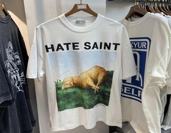 

real pics heavy fabric tshirt men women vintage font printing short sleeve 9colors7131883, Black;brown