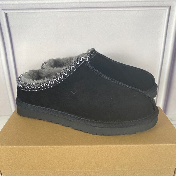 

tasman boot tazz solid round toe short boot sheepskin cut classic super mini thick sole boot winter women flat shoes suede upper wool autumn, Black