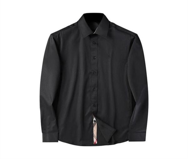 

designer mens formal business shirts fashion casual shirt longsleeved shirt274492754, White;black