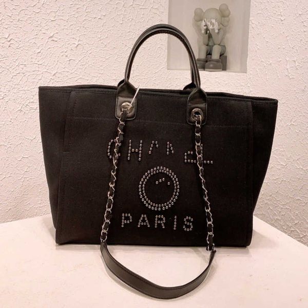 

classic women's luxury beach bags brand ch canvas handbag designer fashion backpacks pearl ladies large evening handbags girl purse wom