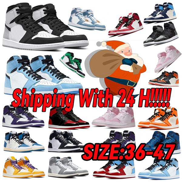 

2023 og new 1s basketball shoes mens sneakers black phantom washed pink olive white cement lucky green blue reverse mocha bred patent womens