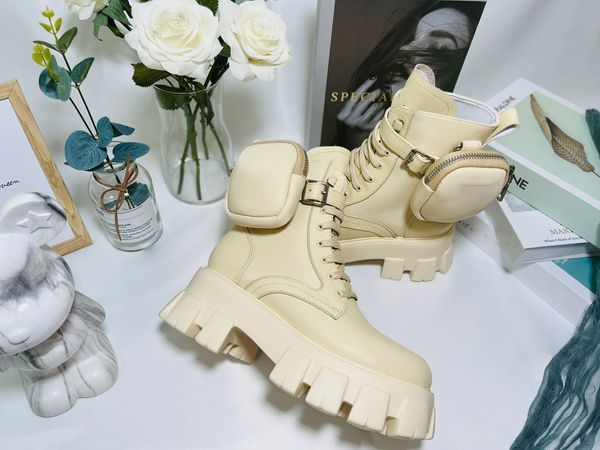 

designer boots luxury boots martin shoes stylish classic matt patent leather inverted triangle branded calfskin boots 0828, Black