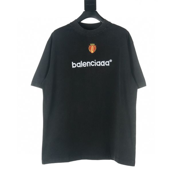 

men's plus tees & polos round neck embroidered and printed polar style summer wear with street pure cotton m set shorts tshirt e23t, Black;brown