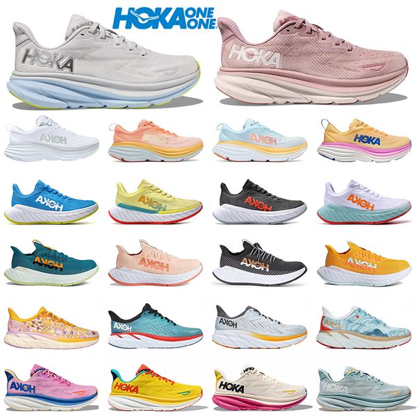 

sports 2023 hokas shoes one one clifton 9 bondi 8 mens women sneakers carbon x2 x3 trainers cloud absorbing road shock ultralight midsole tr