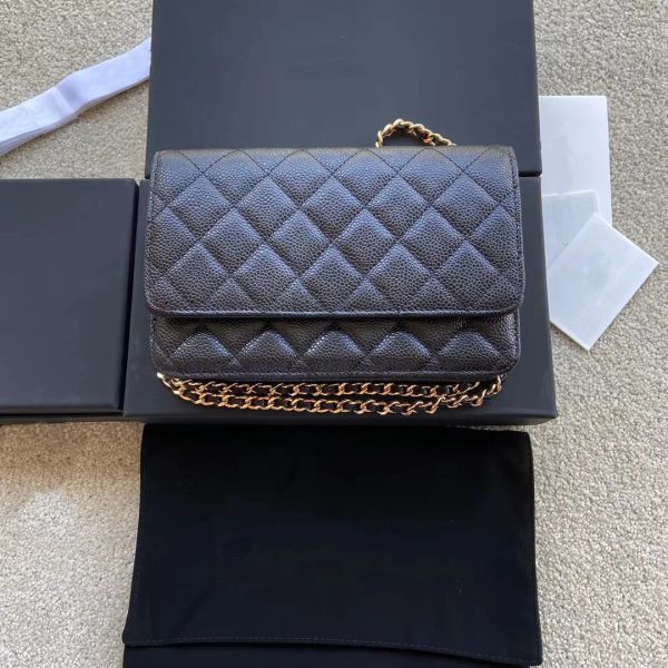 

designer upgraded magnetic hasp metal zip handles chip authentication shoulder bag women plaid handbag caviar sheepskin leather cross body t
