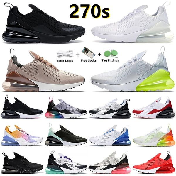 

270 react vision 270s running shoes men women triple white black red barely rose brown total orange light bone core white grape medium olive