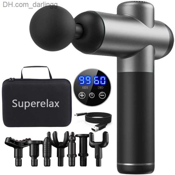 

massage gun fitness massage gun fascia neck and back massager body massagers relaxation treatment professional muscle massager massage gun q