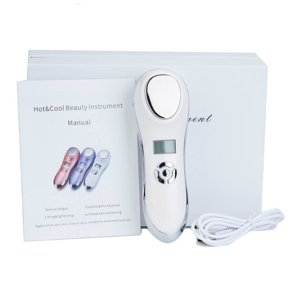

face massager cold massager 5 in 1 led rf pon therapy skin lifting rejuvenation vibration device machine ems ion microcurrent 230829
