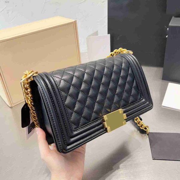 

womens classic quilted caviar leather bags calfskin high quailty outdoor sacoche ghw/shw crossbody shoulder 22ss f/w purse luxury designer b