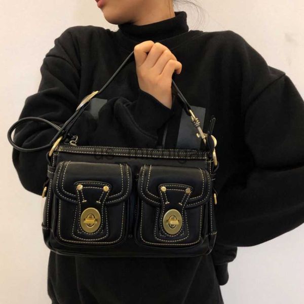 

evening bags handbags for women 2023 designer luxury vintage leather underarm small shoulder sling bag women's crossbody y2k goth techw